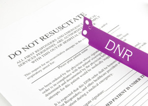 DNR Bracelet And Hospital Form